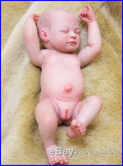 11/" Handmade Real Newborn Baby Vinyl Full Body Silicone Realistic Reborn Doll