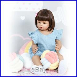 70CM Child Model Reborn Baby Dolls Toddler Girl Full Vinyl Realistic Reborn Doll