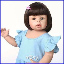 70CM Child Model Reborn Baby Dolls Toddler Girl Full Vinyl Realistic Reborn Doll