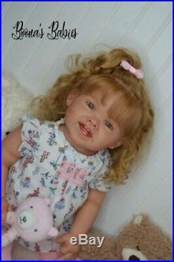CUSTOM ORDER! Reborn Doll Baby Girl Toddler Adele by Ping Lau Human Hair