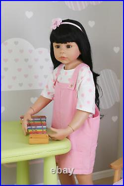 Reborn Toddler Girl Dolls 39 Full Vinyl Body Large Reborn Baby Masterpiece Doll