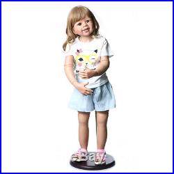 Standing Reborn Toddler Girl Dolls 39 Large Toddler Baby Vinyl Masterpiece Doll