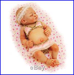 10Handmade Reborn Baby Doll GIrl Newborn Lifelike Full Body Soft Silicone Vinyl