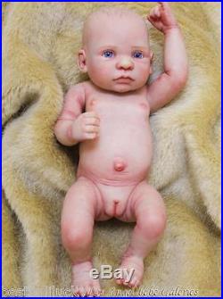 10 Blue-eyed baby realistic Girl Newborn Lifelike Vinyl silicone Baby Doll New