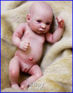 10 Blue-eyed baby realistic Girl Newborn Lifelike Vinyl silicone Baby Doll New