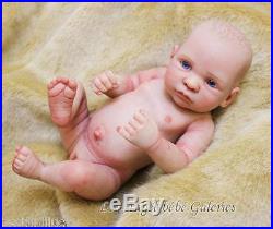 10 Blue-eyed baby realistic Girl Newborn Lifelike Vinyl silicone Baby Doll New