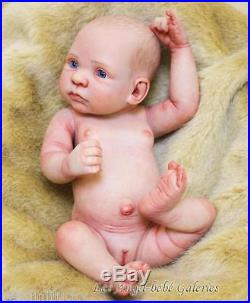 10 Blue-eyed baby realistic Girl Newborn Lifelike Vinyl silicone Baby Doll New