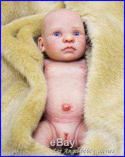 10 Blue-eyed baby realistic Girl Newborn Lifelike Vinyl silicone Baby Doll New