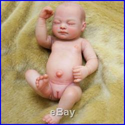 10'' Handmade Reborn Baby Doll Girl Full Body Vinyl Silicone Newborn Lifelike