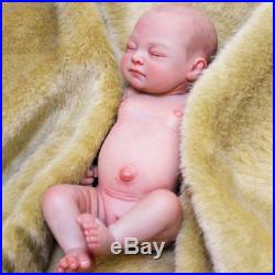 10'' Handmade Reborn Baby Doll Girl Full Body Vinyl Silicone Newborn Lifelike
