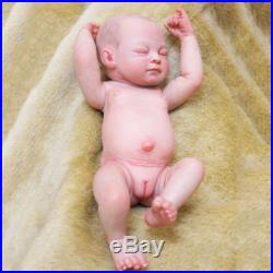 10'' Handmade Reborn Baby Doll Girl Full Body Vinyl Silicone Newborn Lifelike