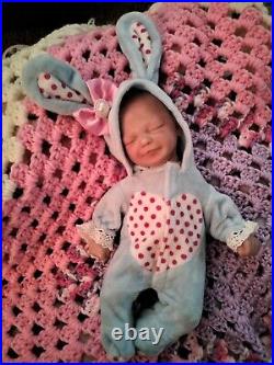 10 MINI REBORN BABY GIRL DOLL by MARITA WINTERS ARTISAN