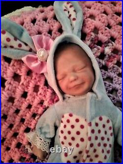 10 MINI REBORN BABY GIRL DOLL by MARITA WINTERS ARTISAN