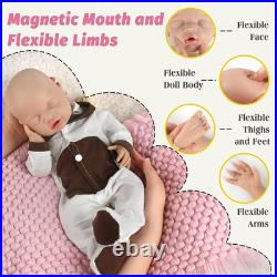 12 Inch Sleeping Reborn Baby Doll Silicone Full Body Girl Eye Closed Stress Reli