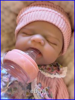 13 Open Mouth Pascale Full Body Silicone Reborn Baby Doll Washable Girl Gift