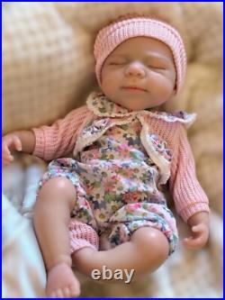 13 Open Mouth Pascale Full Body Silicone Reborn Baby Doll Washable Girl Gift
