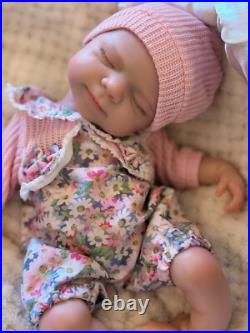 13 Open Mouth Pascale Full Body Silicone Reborn Baby Doll Washable Girl Gift