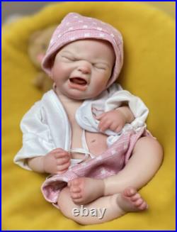 13inch Full Body Silicone Reborn Baby Girl Adorable Soft Silicone Newborn Doll 13inch Full Body Silicone Reborn Baby Girl Adorable Soft Silicone Newborn Doll