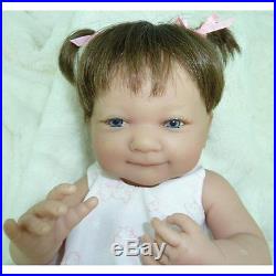 16 Handmade FULL BODY SILICONE Realistic Reborn Baby Girl Doll Lifelike Baby