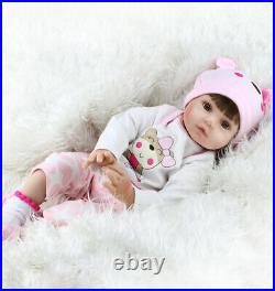 16'' Handmade Newborn Reborn Baby Dolls Vinyl Silicone Girl Doll Lifelike Gifts