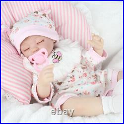 16 Handmade Reborn Girl Dolls Realistic Vinyl Silicone Newborn Baby Doll Gift