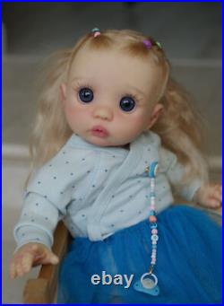 16inch Realistic Girl Reborn Baby Doll Peeka Hand-Rooted Hair Artist Painted Toy 16inch Realistic Girl Reborn Baby Doll Peeka Hand-Rooted Hair Artist Painted Toy