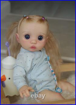 16inch Realistic Girl Reborn Baby Doll Peeka Hand-Rooted Hair Artist Painted Toy