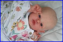 16inch Realistic Reborn Baby Doll Painted Hair Soft Vinyl Skin Finished Toy Gift
