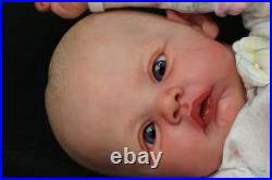 16inch Realistic Reborn Baby Doll Painted Hair Soft Vinyl Skin Finished Toy Gift