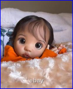 16inch Realistic Weighted Reborn Baby Doll Peeka Rooted Hair Soft Skin Gifts Toy