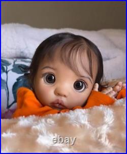 16inch Realistic Weighted Reborn Baby Doll Peeka Rooted Hair Soft Skin Gifts Toy