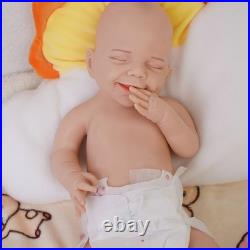 17.72 Inch Realistic Newborn Girl Reborn Baby Dolls Full Silicone Body Dolls