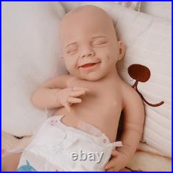 17.72 Inch Realistic Newborn Girl Reborn Baby Dolls Full Silicone Body Dolls