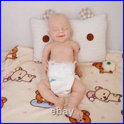17.72 Inch Realistic Newborn Girl Reborn Baby Dolls Full Silicone Body Dolls
