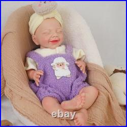 17.72 Reborn Doll Floppy Asleep Full Silicone Newborn Baby Doll Toy Gift