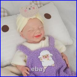 17.72 Reborn Doll Floppy Asleep Full Silicone Newborn Baby Doll Toy Gift
