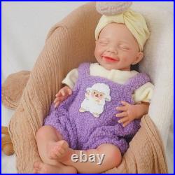 17.72 Reborn Doll Floppy Asleep Full Silicone Newborn Baby Doll Toy Gift