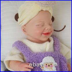 17.72 Reborn Doll Floppy Asleep Full Silicone Newborn Baby Doll Toy Gift