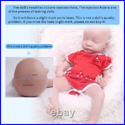 17'' Newborn Eyes Closed Baby Girl Floppy Silicone Reborn Doll Collector Gifts