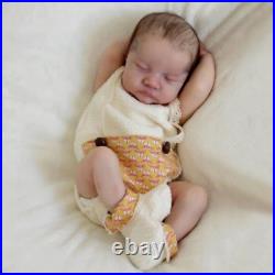 17in Real Reborn Baby Doll Lifelike Newborn Boy Full Body Vinyl Silicone Doll