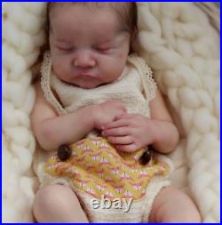 17in Real Reborn Baby Doll Lifelike Newborn Boy Full Body Vinyl Silicone Doll