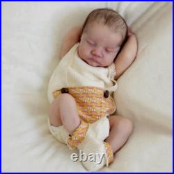 17in Real Reborn Baby Doll Lifelike Newborn Boy Full Body Vinyl Silicone Doll