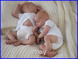 18In Twins Newborn Baby Girls Alive Dolls Real Life Baby Dolls Cute Face Gift