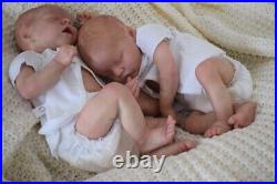 18In Twins Newborn Baby Girls Alive Dolls Real Life Baby Dolls Cute Face Gift