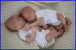 18In Twins Newborn Baby Girls Alive Dolls Real Life Baby Dolls Cute Face Gift