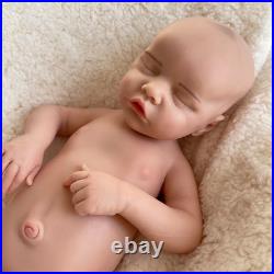 18.11 Inch Silicone Reborn Baby Lifelike Painted Newborn Girl Lifelike Doll