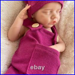 18.11 Inch Silicone Reborn Baby Lifelike Painted Newborn Girl Lifelike Doll