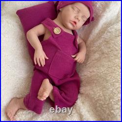 18.11 Inch Silicone Reborn Baby Lifelike Painted Newborn Girl Lifelike Doll