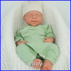 18.31 inch Silicone Reborn Baby Dolls Lifelike Newborn Boy Dolls Wheaten Color