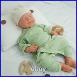 18.31 inch Silicone Reborn Baby Dolls Lifelike Newborn Boy Dolls Wheaten Color